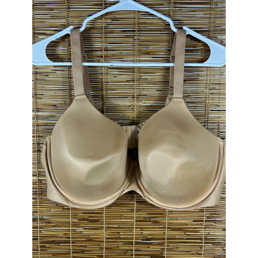 Auden Womens T-Shirt Bra Underwire Lightly Lined Full Coverage Beige 46C